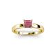 3 - Annora Princess Cut Rhodolite Garnet Solitaire Engagement Ring 