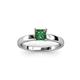 3 - Annora Princess Cut Lab Created Alexandrite Solitaire Engagement Ring 
