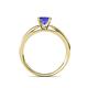 5 - Annora Princess Cut Tanzanite Solitaire Engagement Ring 