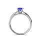 5 - Annora Princess Cut Tanzanite Solitaire Engagement Ring 