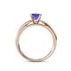 5 - Annora Princess Cut Tanzanite Solitaire Engagement Ring 