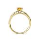 5 - Annora Princess Cut Citrine Solitaire Engagement Ring 