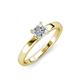 4 - Annora Princess Cut Diamond Solitaire Engagement Ring 