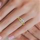 5 - Ana Desire Oval Cut Diamond Twist Rope Split Shank Engagement Ring 