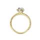 4 - Ana Desire Oval Cut Diamond Twist Rope Split Shank Engagement Ring 