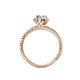 4 - Ana Desire Oval Cut Diamond Twist Rope Split Shank Engagement Ring 