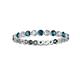 2 - Valerie 2.40 mm Blue Diamond and White Lab Grown Diamond Eternity Band 