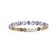 2 - Valerie 2.40 mm Tanzanite and Lab Grown Diamond Eternity Band 
