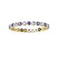 2 - Valerie 2.40 mm Iolite and Lab Grown Diamond Eternity Band 