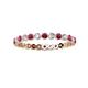 2 - Valerie 2.40 mm Ruby and Lab Grown Diamond Eternity Band 