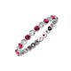 3 - Valerie 2.40 mm Ruby and Lab Grown Diamond Eternity Band 