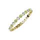 3 - Valerie 2.40 mm Peridot and Lab Grown Diamond Eternity Band 
