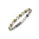 3 - Valerie 2.40 mm Citrine and Lab Grown Diamond Eternity Band 