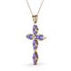 2 - Ife Petite Tanzanite Cross Pendant 