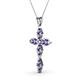 2 - Ife Petite Iolite Cross Pendant 