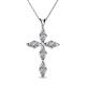 1 - Ife Petite Diamond Cross Pendant 