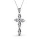 2 - Ife Petite Diamond Cross Pendant 