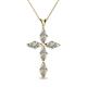 1 - Ife Petite Diamond Cross Pendant 