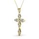2 - Ife Petite Diamond Cross Pendant 