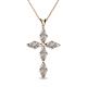 1 - Ife Petite Diamond Cross Pendant 
