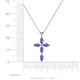 4 - Ife Petite Tanzanite Cross Pendant 