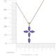 4 - Ife Petite Tanzanite Cross Pendant 