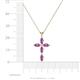 4 - Ife Petite Amethyst Cross Pendant 