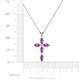4 - Ife Petite Amethyst Cross Pendant 