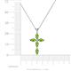 4 - Ife Petite Peridot Cross Pendant 