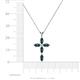 4 - Ife Petite London Blue Topaz Cross Pendant 
