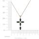 4 - Ife Petite London Blue Topaz Cross Pendant 