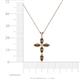 4 - Ife Petite Smoky Quartz Cross Pendant 