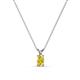 1 - Jassiel 5x3 mm Oval Cut Yellow Sapphire Double Bail Solitaire Pendant Necklace 