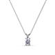 1 - Jassiel 5x3 mm Oval Cut Lab Grown Diamond Double Bail Solitaire Pendant Necklace 