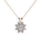 1 - Ianthe Diamond Floral Halo Pendant 