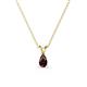 1 - Jassiel 5x3 mm Pear Cut Red Garnet Double Bail Solitaire Pendant Necklace 