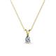 1 - Jassiel 5x3 mm Pear Cut Lab Grown Diamond Double Bail Solitaire Pendant Necklace 