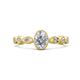 1 - Jiena Desire IGI Certified Oval Cut Lab Grown Diamond Engagement Ring 