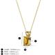 3 - Jassiel 6x4 mm Emerald Cut Citrine Double Bail Solitaire Pendant Necklace 