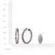 4 - Estella Pink Tourmaline and Diamond Hoop Earrings 