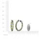 4 - Estella Peridot and Diamond Hoop Earrings 