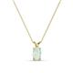 1 - Jassiel 6x4 mm Oval Cut Opal Double Bail Solitaire Pendant Necklace 