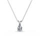 1 - Jassiel 6x4 mm Pear Cut Diamond Double Bail Solitaire Pendant Necklace 