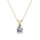 1 - Jassiel 7x5 mm Pear Cut Diamond Double Bail Solitaire Pendant Necklace 