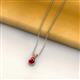 3 - Jassiel 7x5 mm Pear Cut Ruby Double Bail Solitaire Pendant Necklace 
