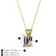 3 - Jassiel 7x5 mm Emerald Cut Diamond Double Bail Solitaire Pendant Necklace 
