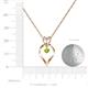6 - Sallie Peridot Heart Pendant 