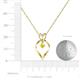 6 - Sallie Yellow Sapphire Heart Pendant 