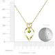 6 - Sallie Peridot Heart Pendant 