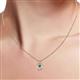 5 - Sallie London Blue Topaz Heart Pendant 